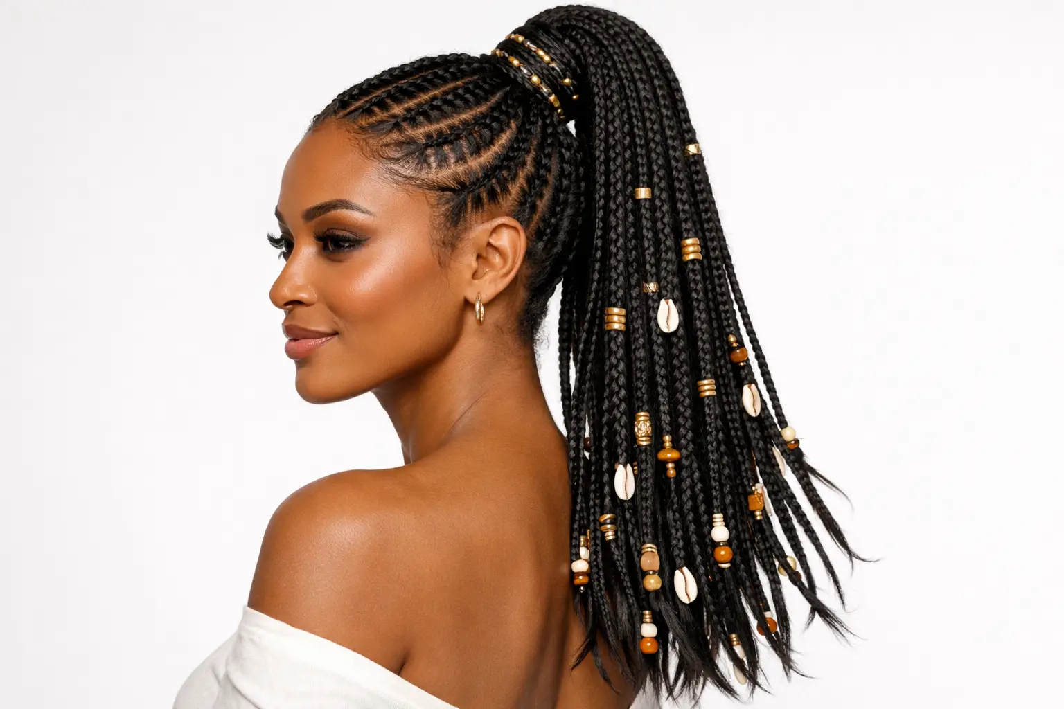 The Fulani Braids Ponytail