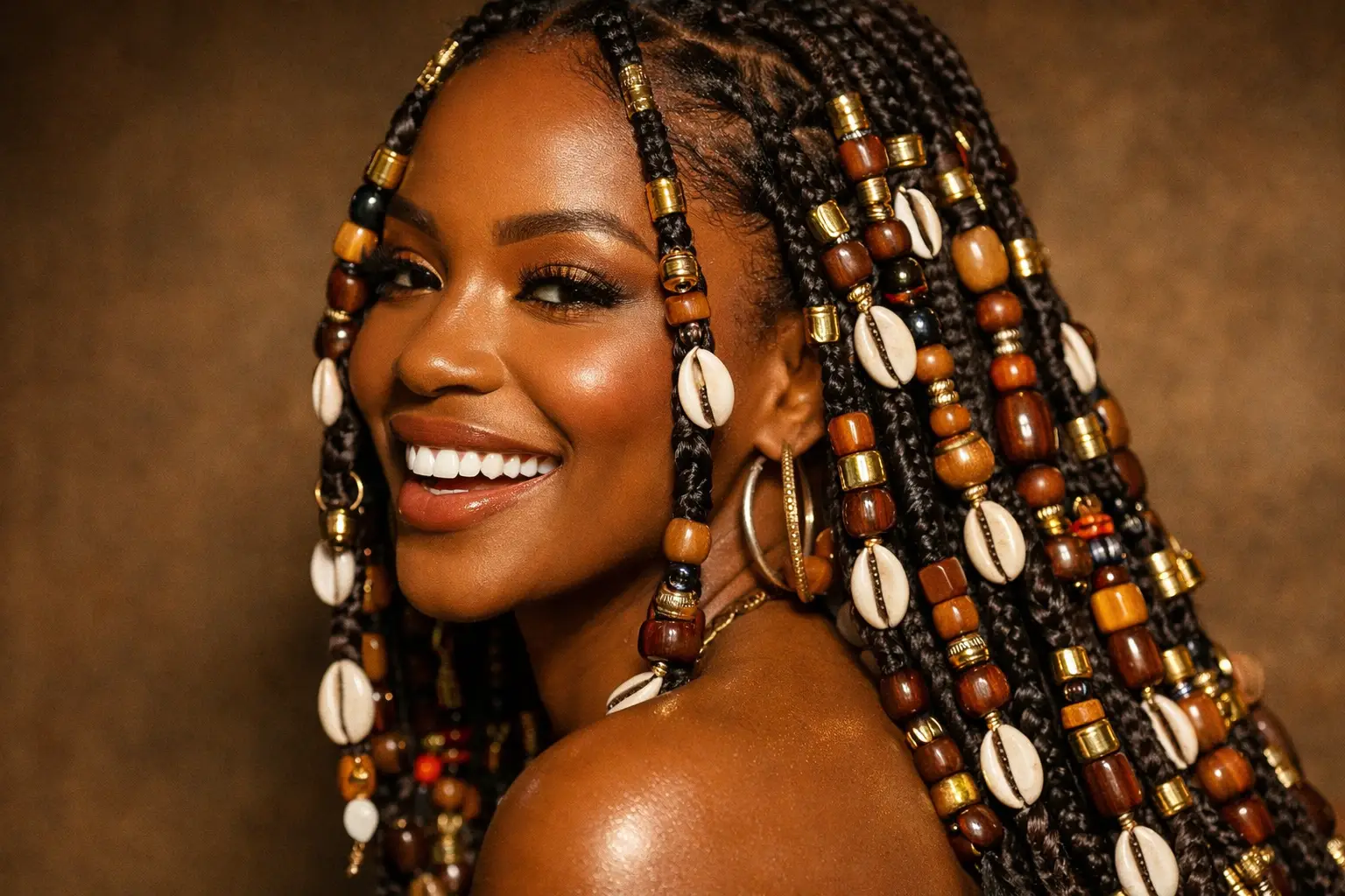 The Fulani Braids with Beads and Cowrie Shells