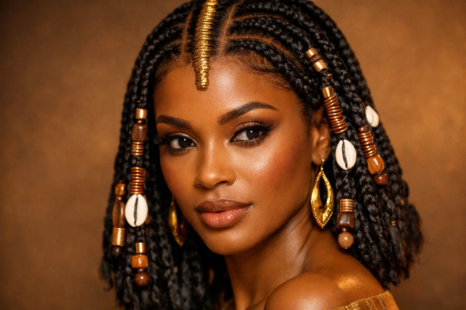 The Fulani Braids with Wrapped Accessories