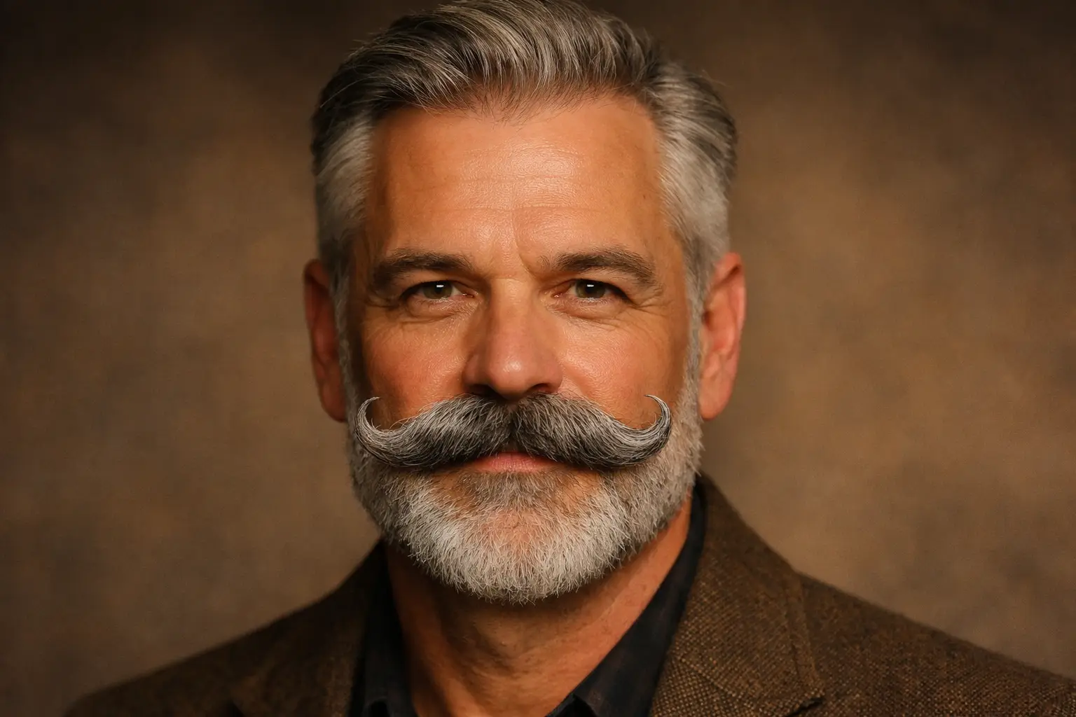 The Gray Beard with Mustache Emphasis