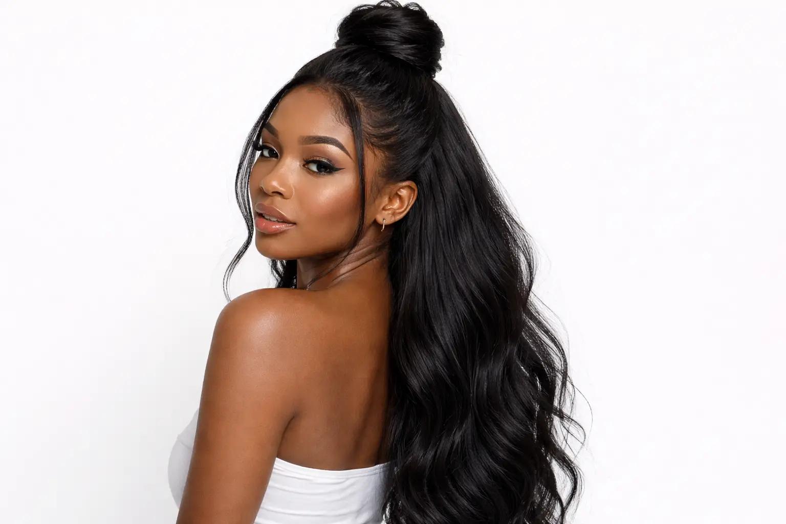 The Half-Up Top Knot