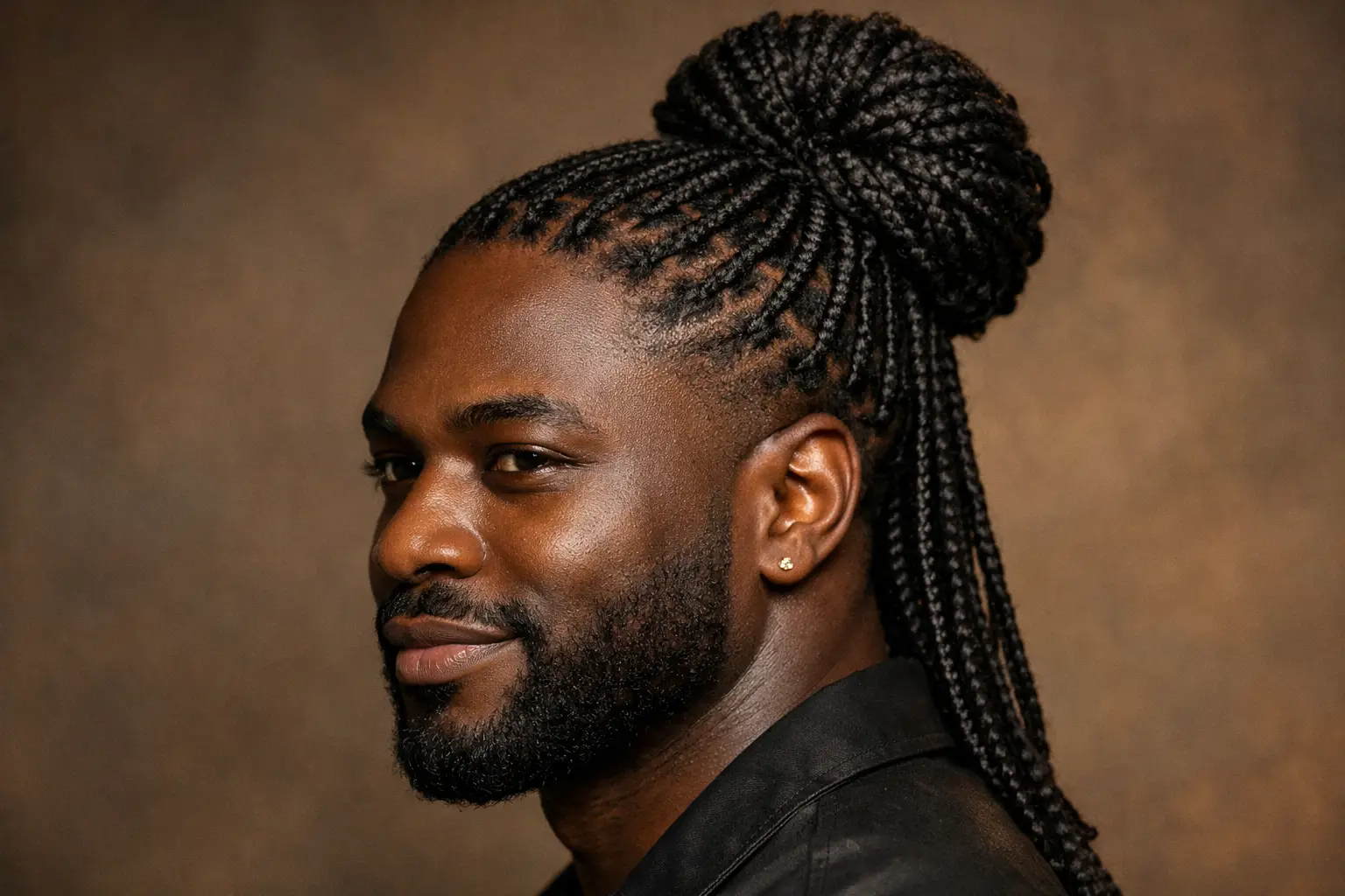 The Knotless Box Braid Bun