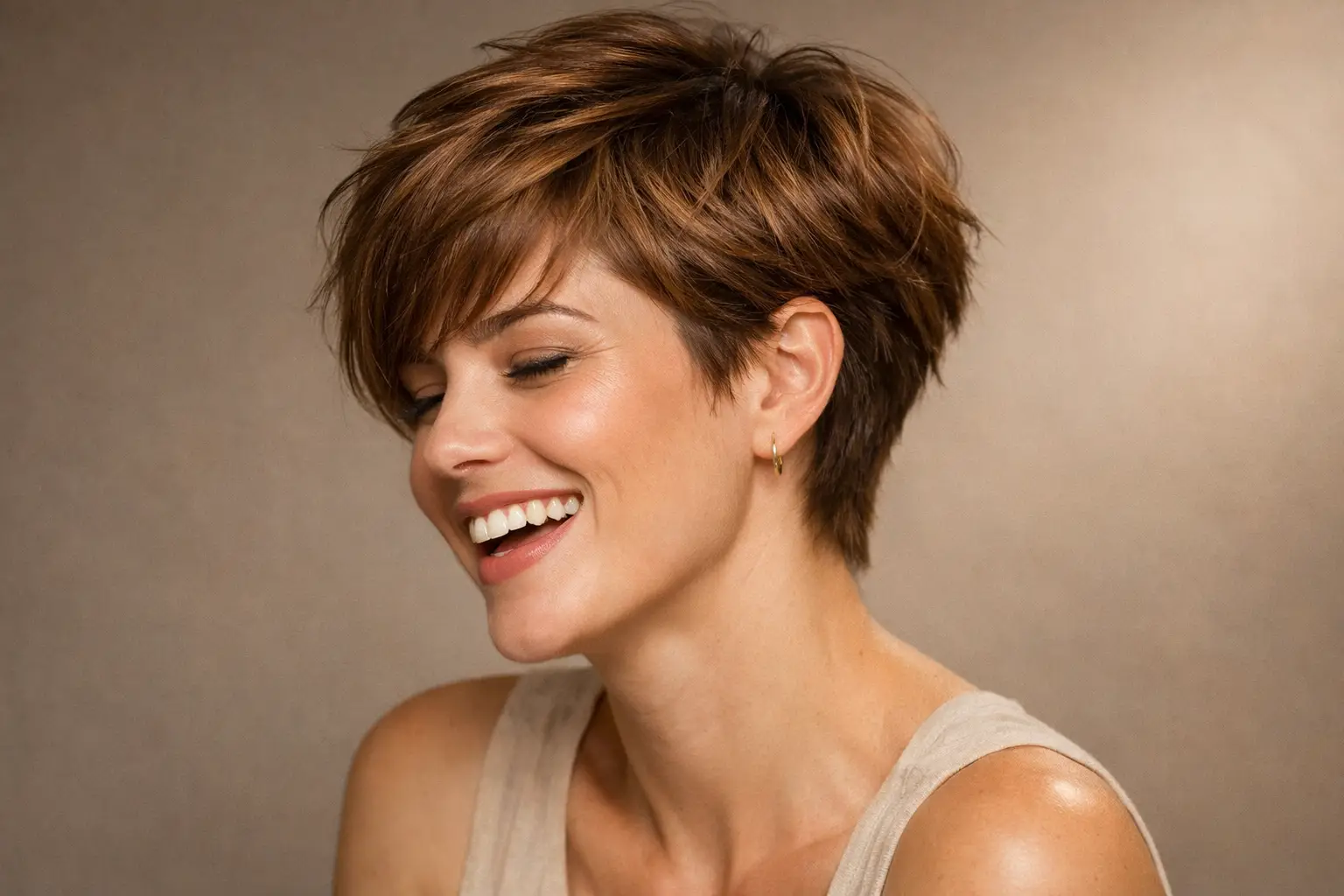 The Layered Pixie Cut