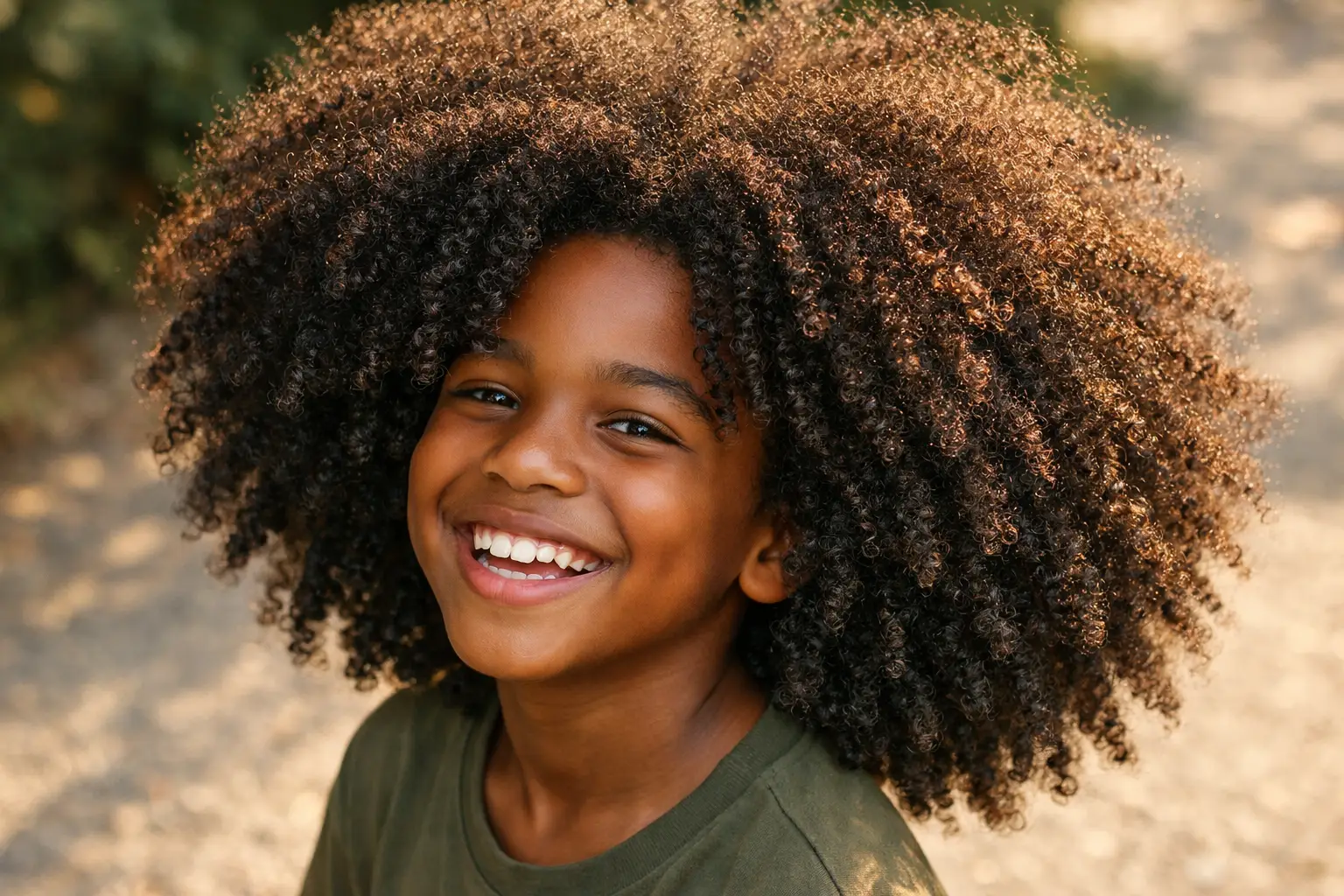 The Long Curly Afro Style