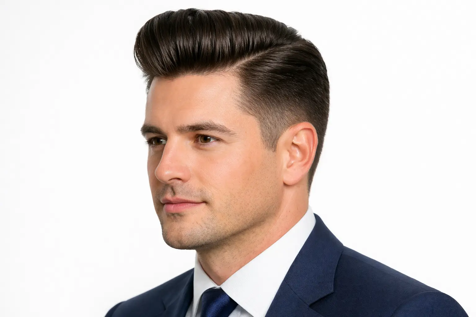 The Low Fade Pompadour