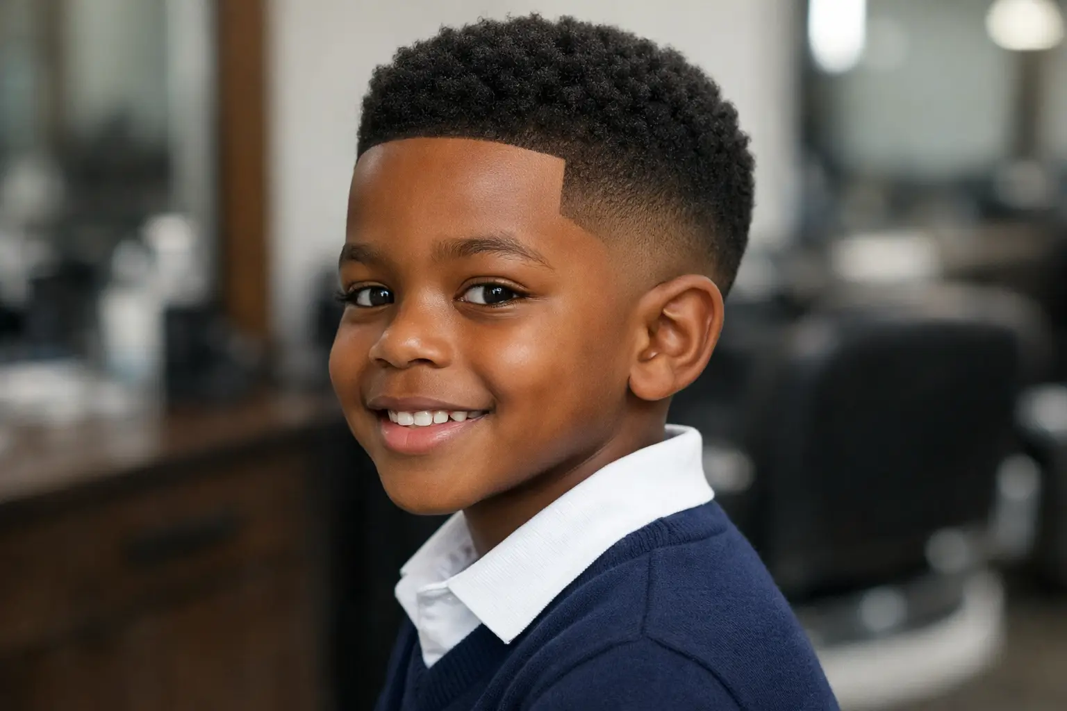 The Low Fade with Line-Up