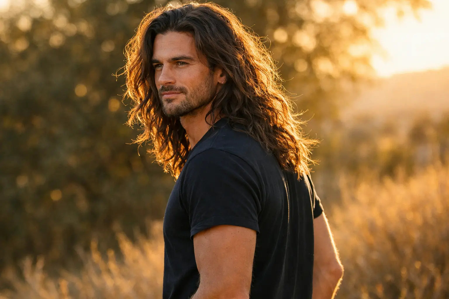 The Messy Long Hair Style