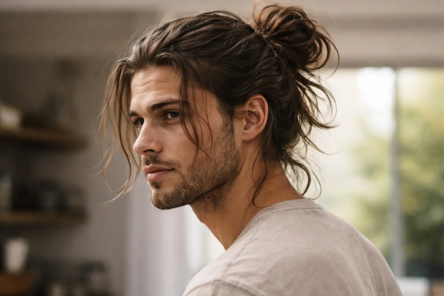 The Messy Man Bun
