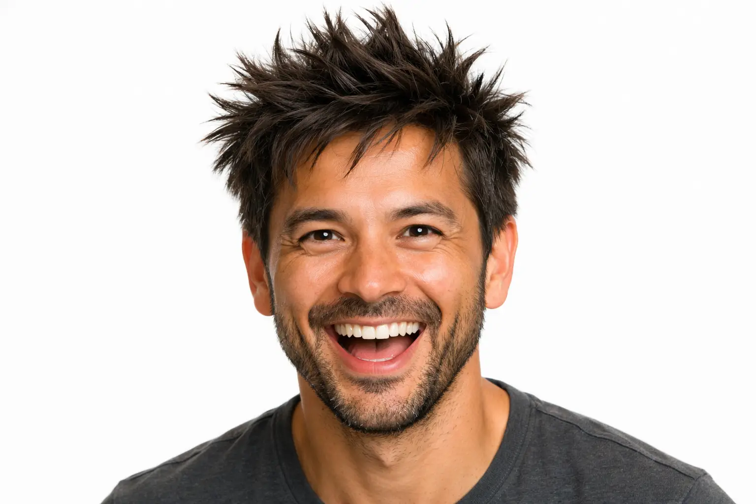 The Messy Spiky Hair