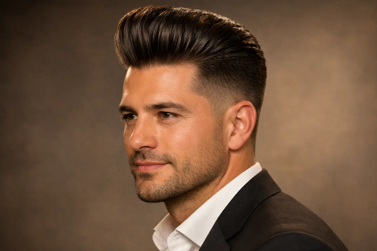 The Mid Fade Pompadour