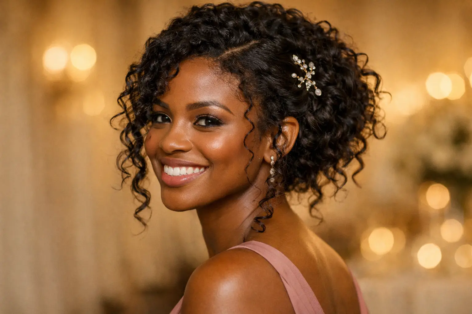 The Natural Curls Updo