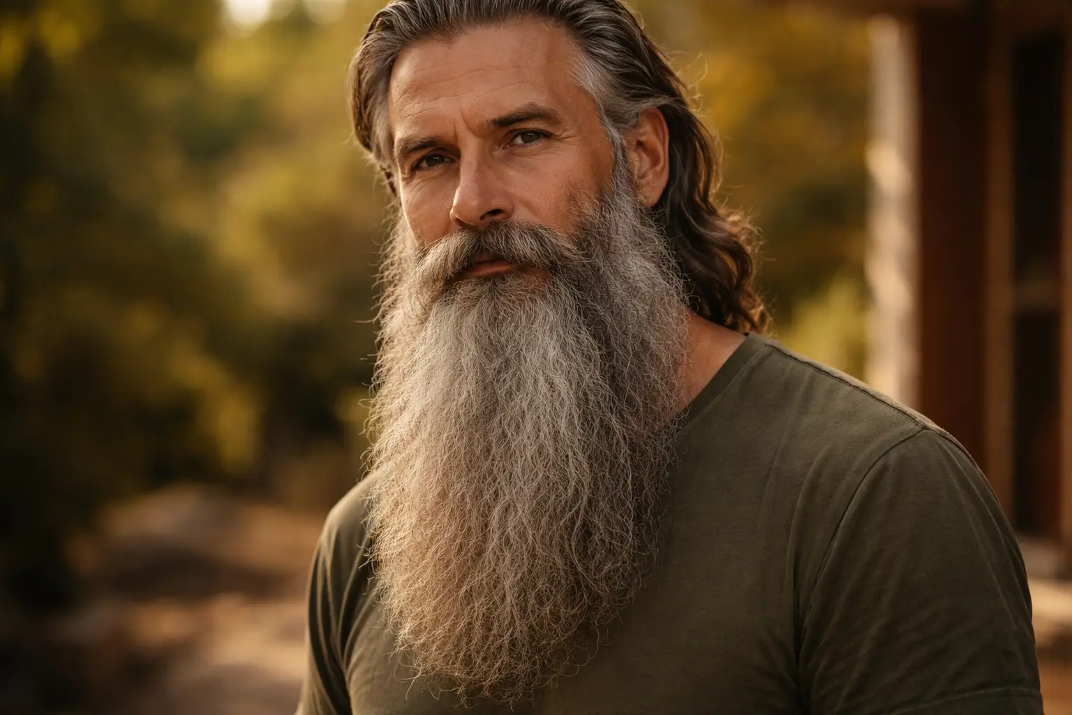 The Natural Untrimmed Gray Beard