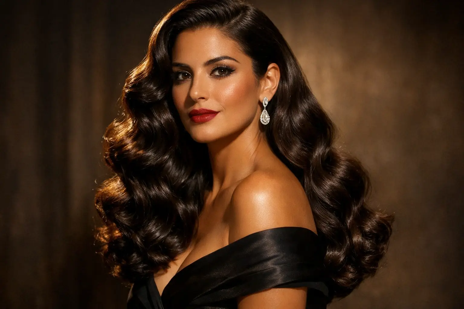 The Old Hollywood Waves for Thick Wavy Hair