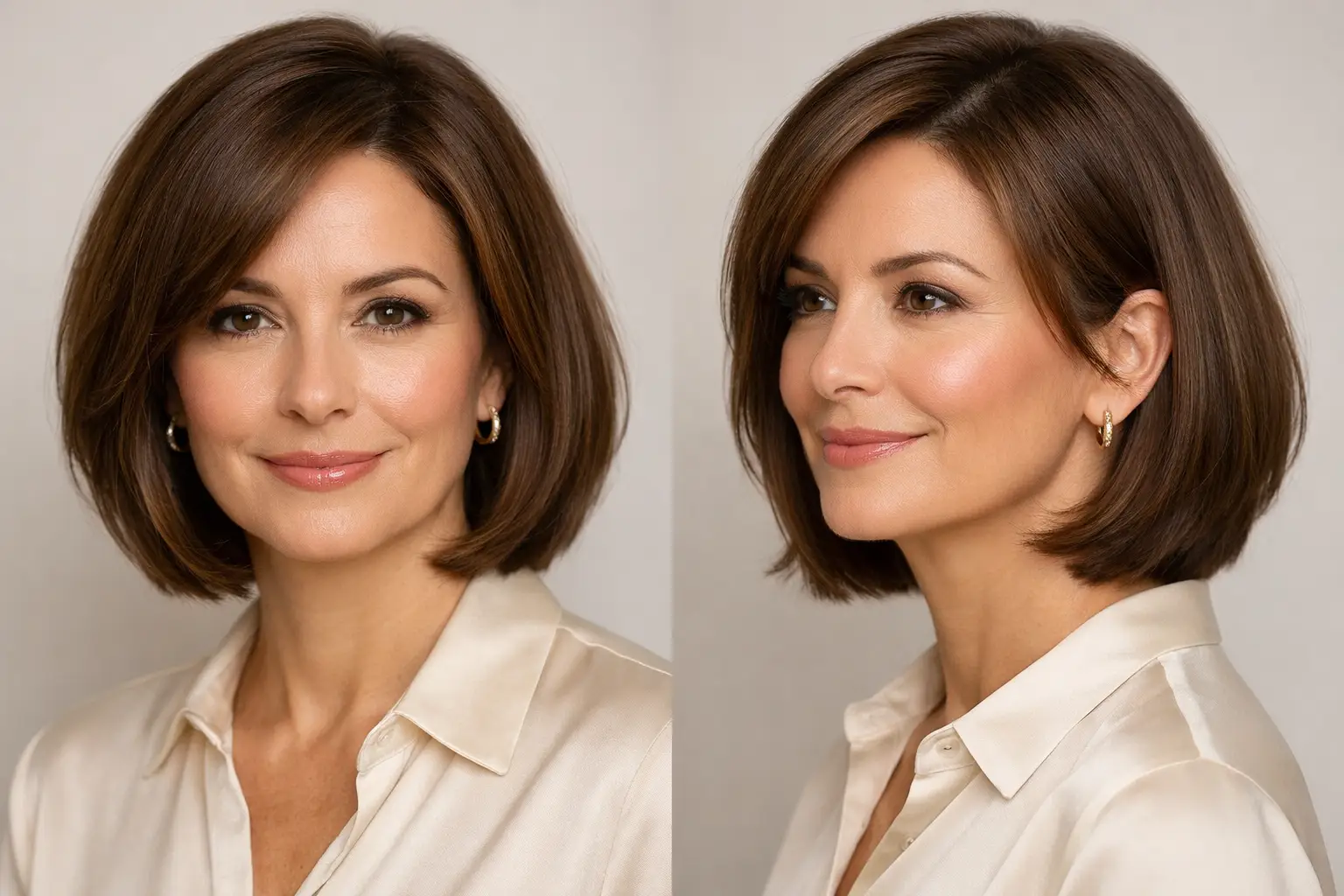 The Old Money Bob with Face-Framing Layers