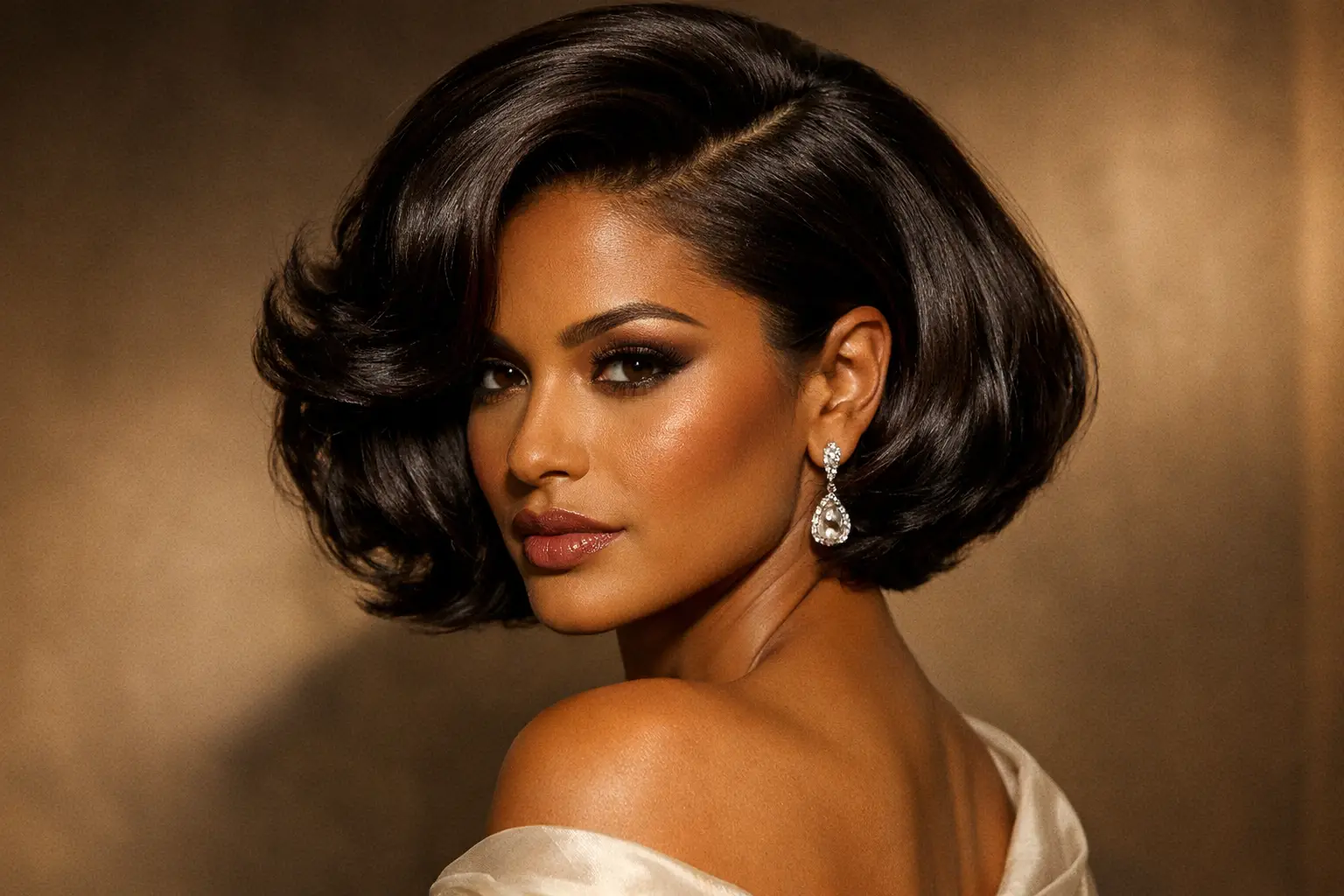 The Old Money Bob with a Deep Side Part