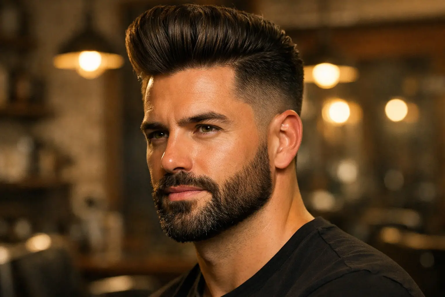 The Pompadour with Beard