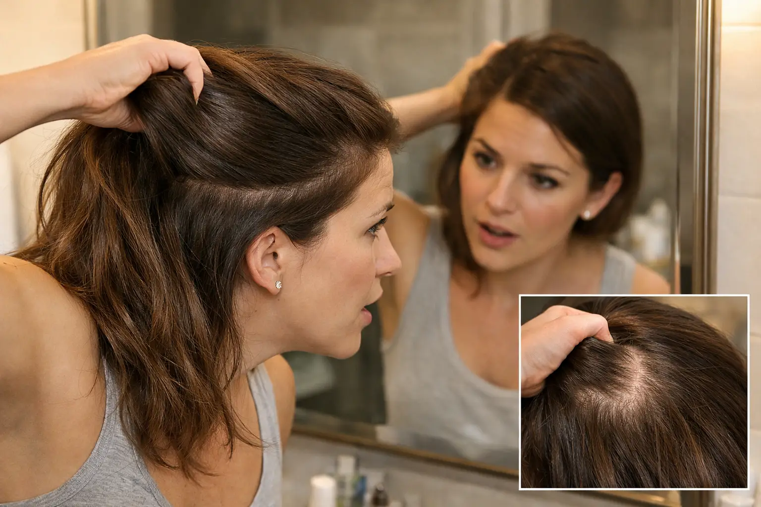 The Scalp Visibility Mirror Density Test