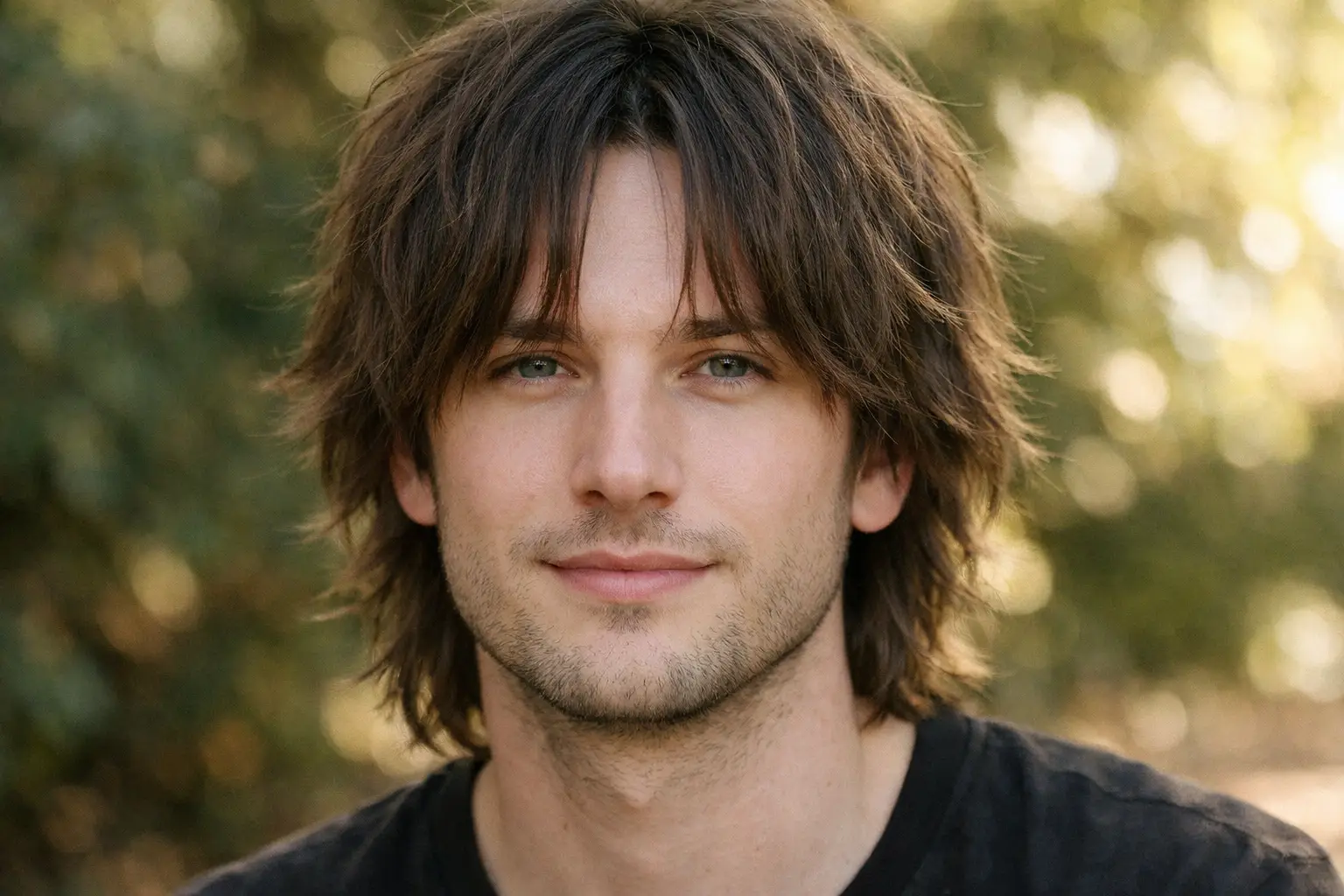 The Shaggy Curtain Bangs