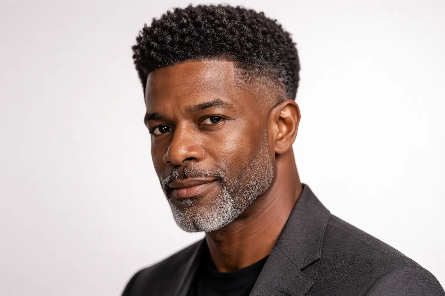 The Short Afro with Fade