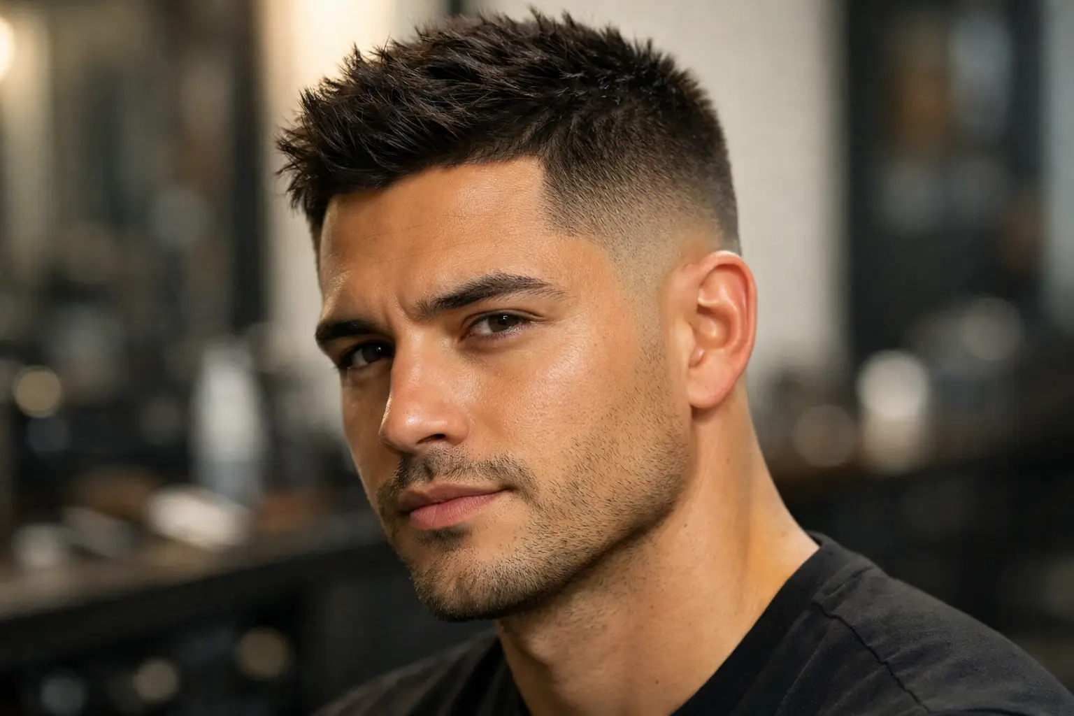 The Short Messy Crew Cut