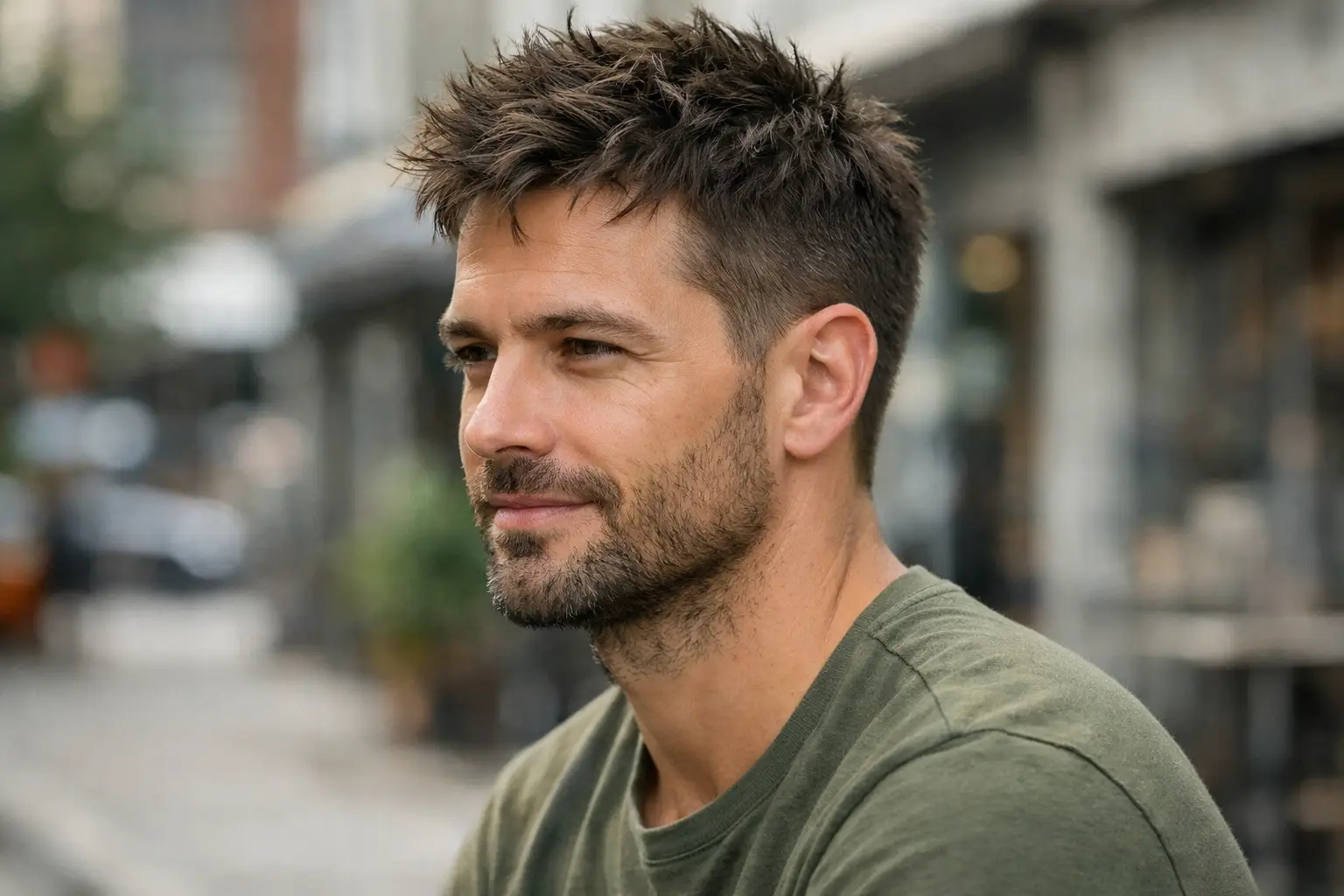 The Short Scruffy Messy Look