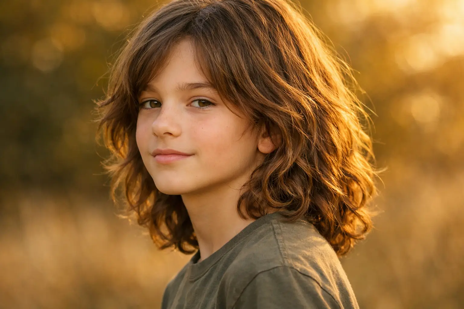 The Shoulder-Length Natural Waves Style