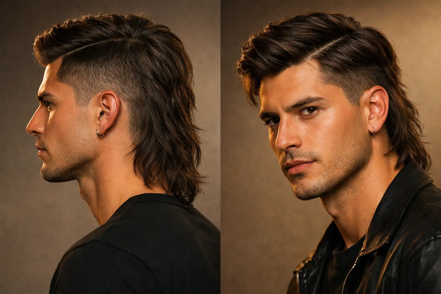 The Side Part Mullet