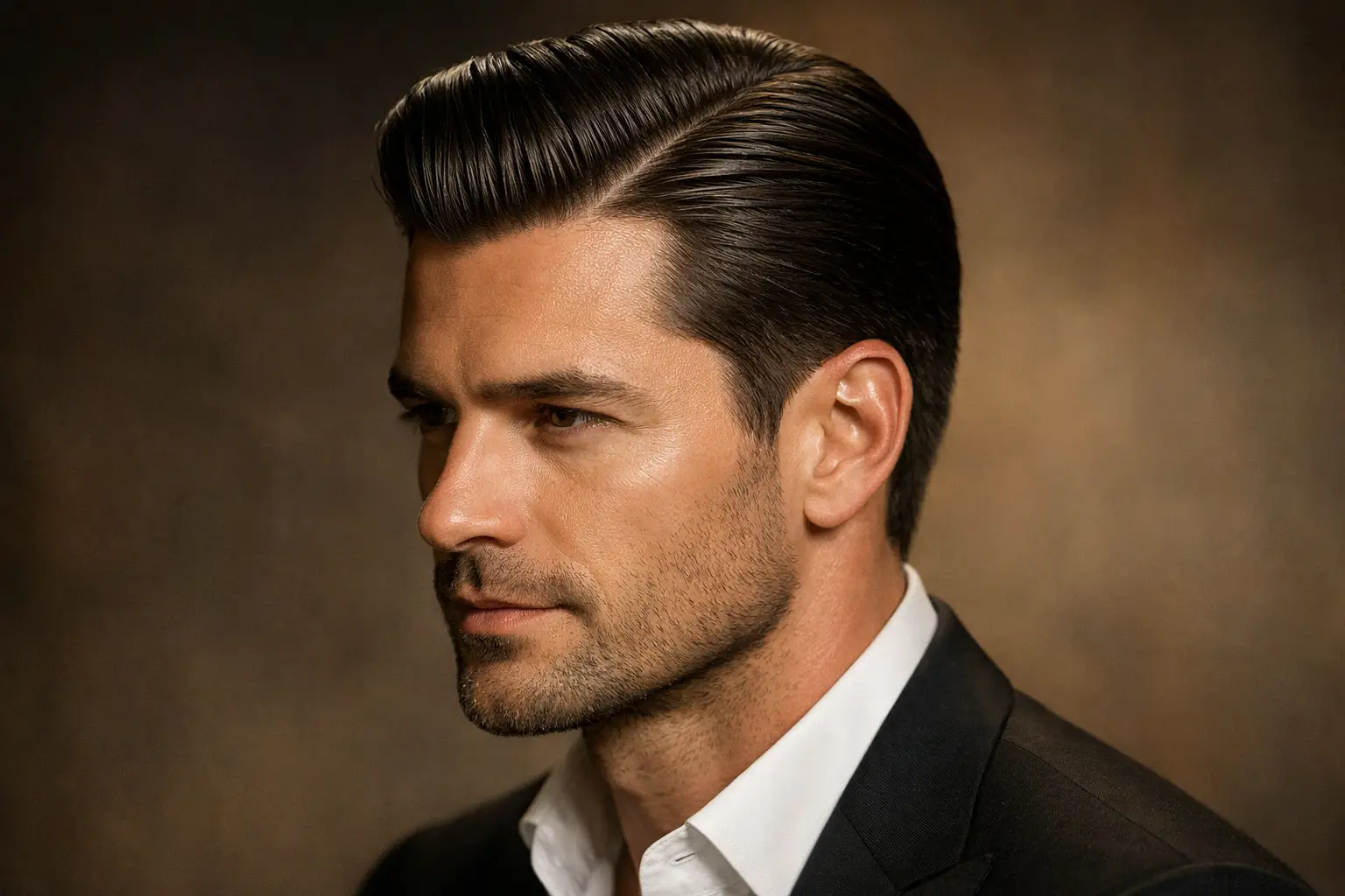 The Side Part Slick Back