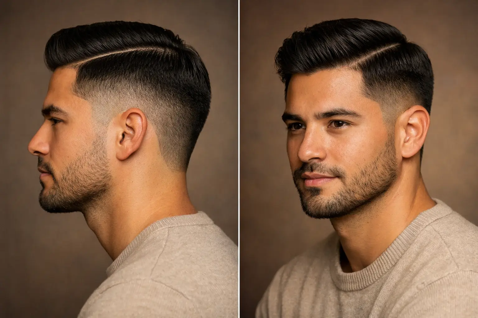 The Side Part with Drop Fade