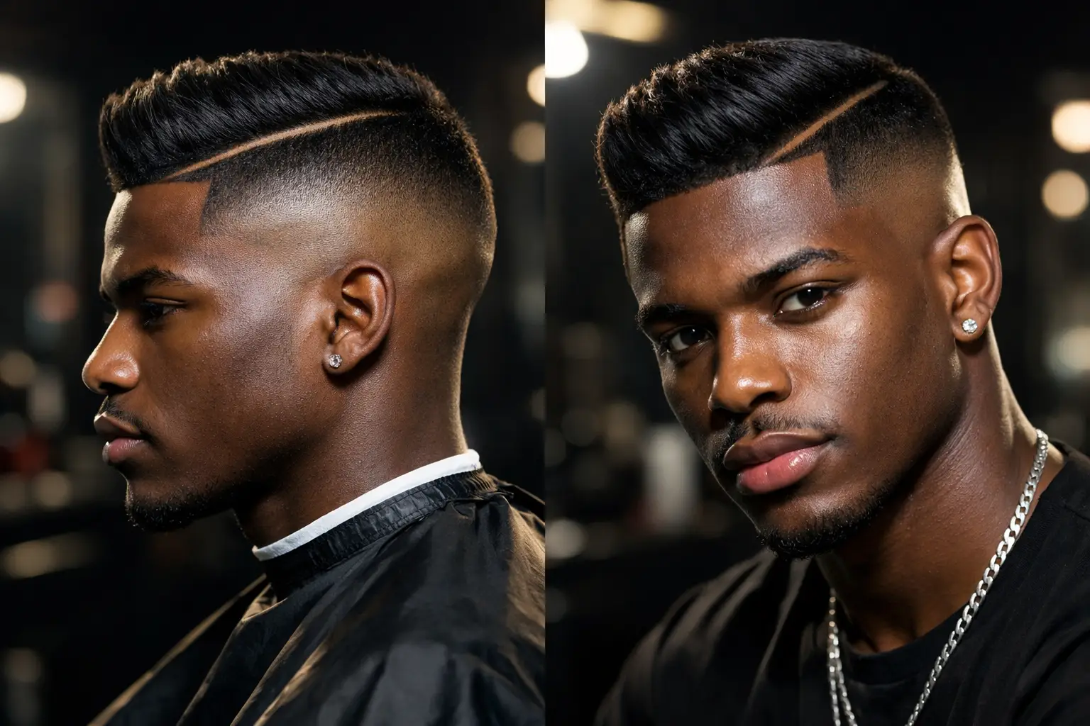 The Side Part with High Fade