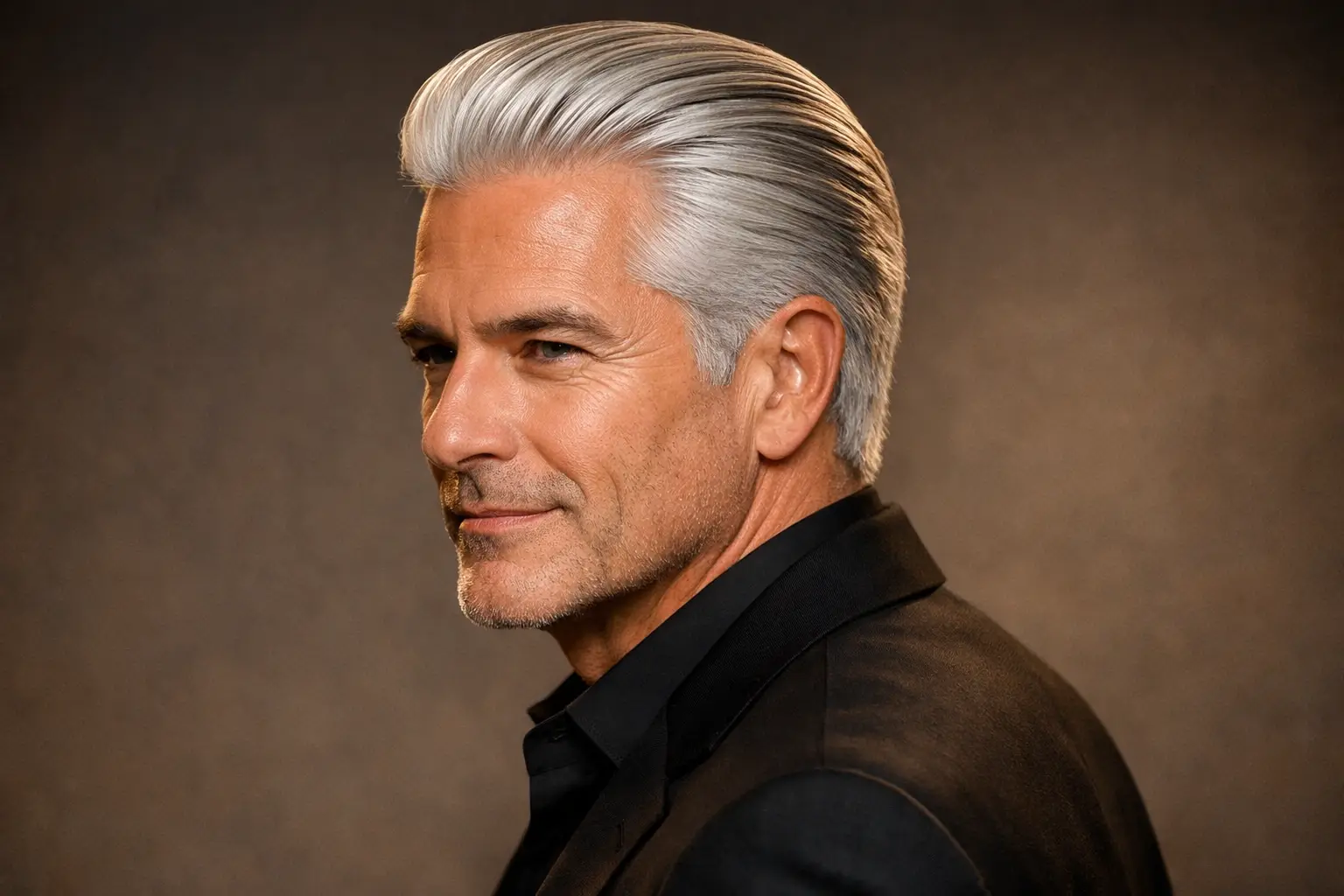 The Silver Fox Slicked Back