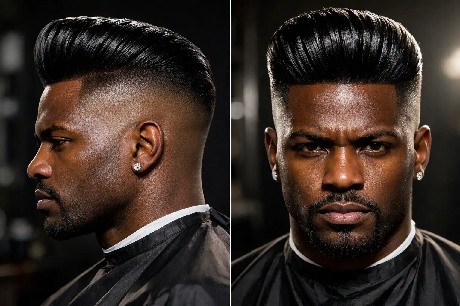 The Skin Fade Pompadour