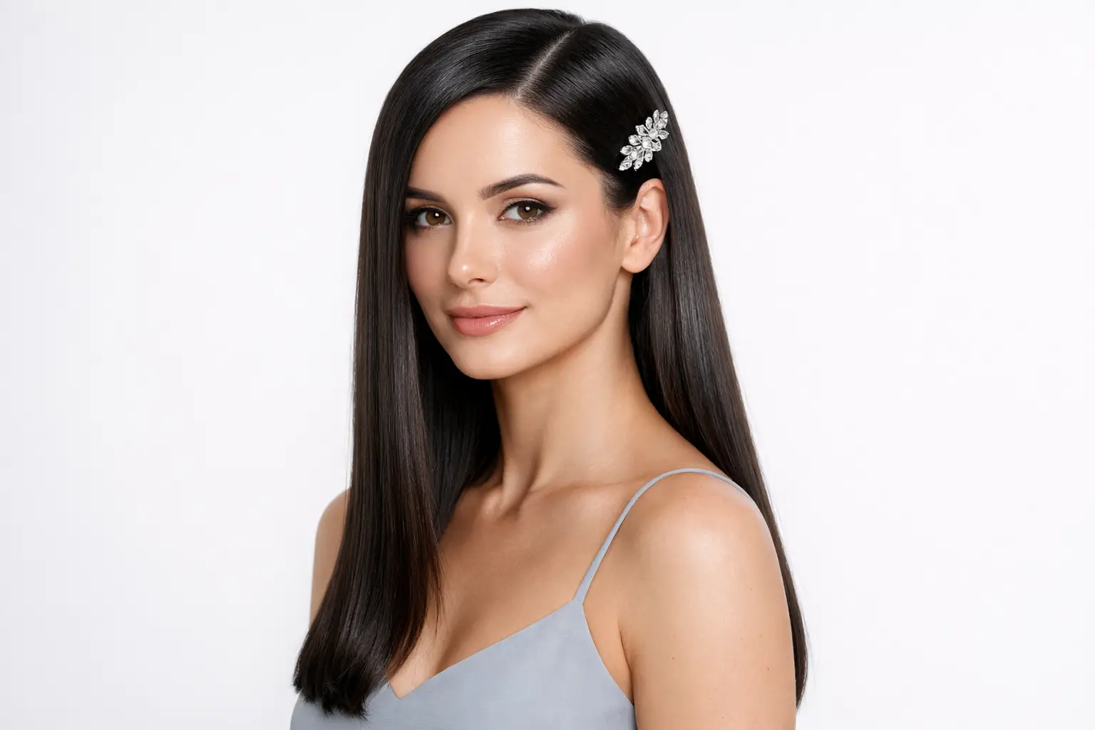 The Sleek Straight Down Style