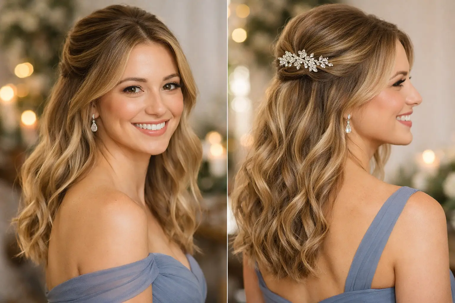 The Soft Half-Up Half-Down Style