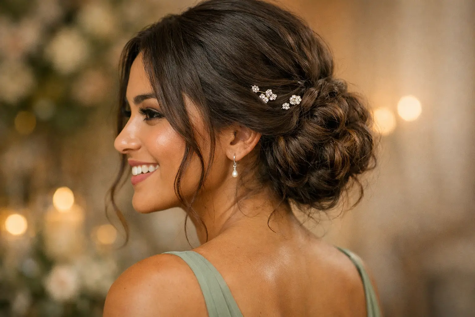 The Textured Low Bun