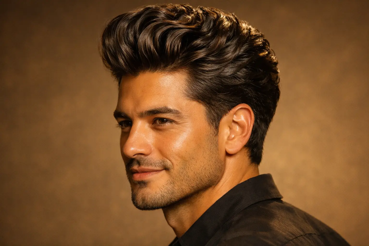 The Wavy Pompadour