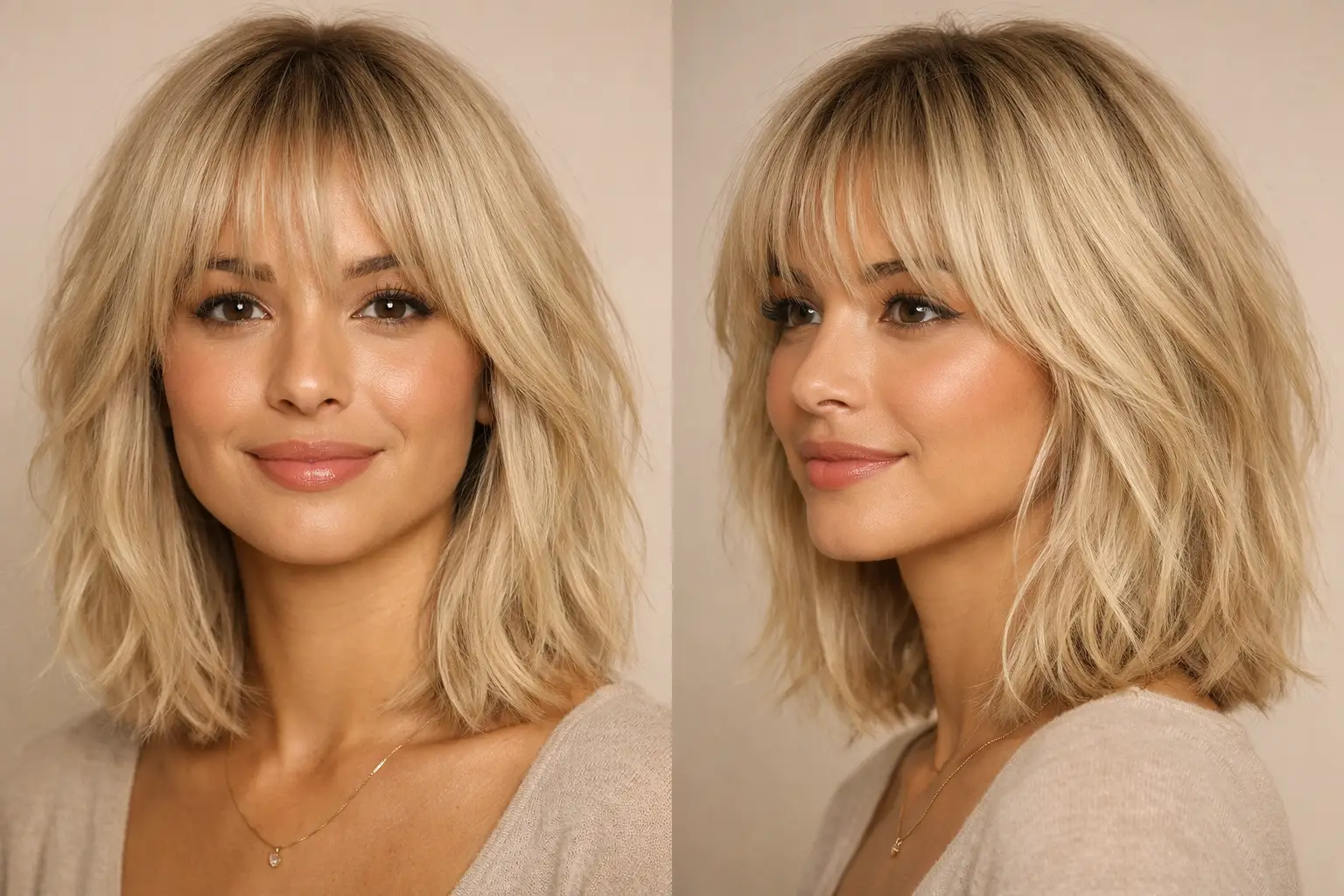 The Wispy Lob with Bangs