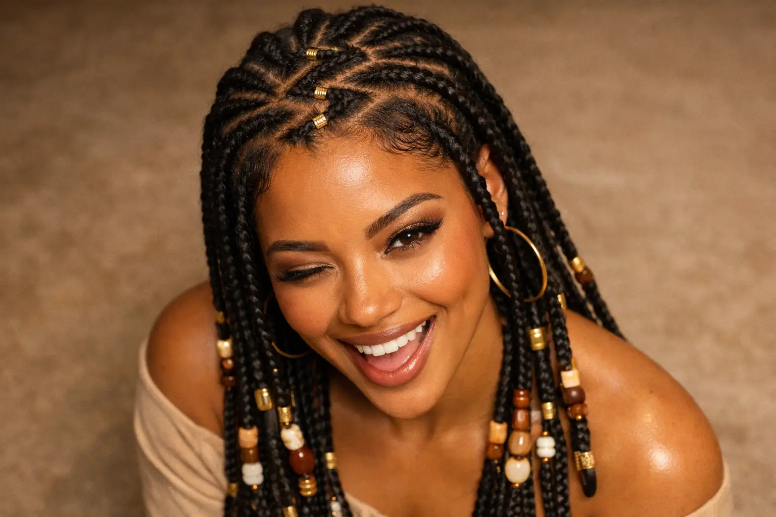 The Zig Zag Part Fulani Braids