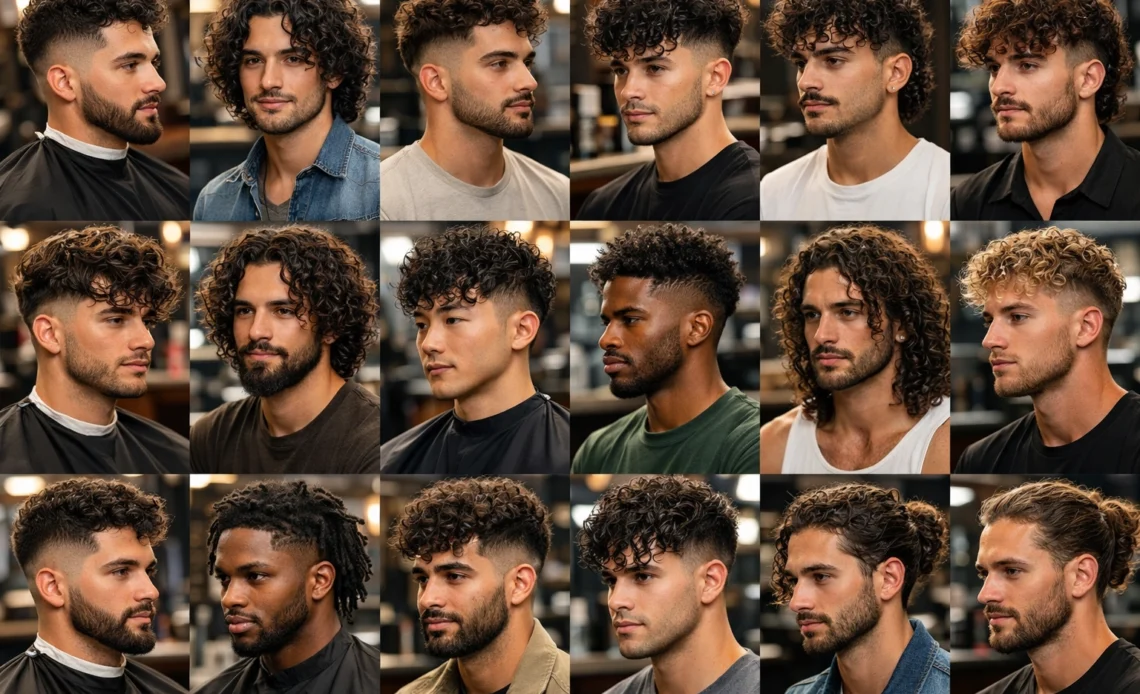 curly haircuts for men