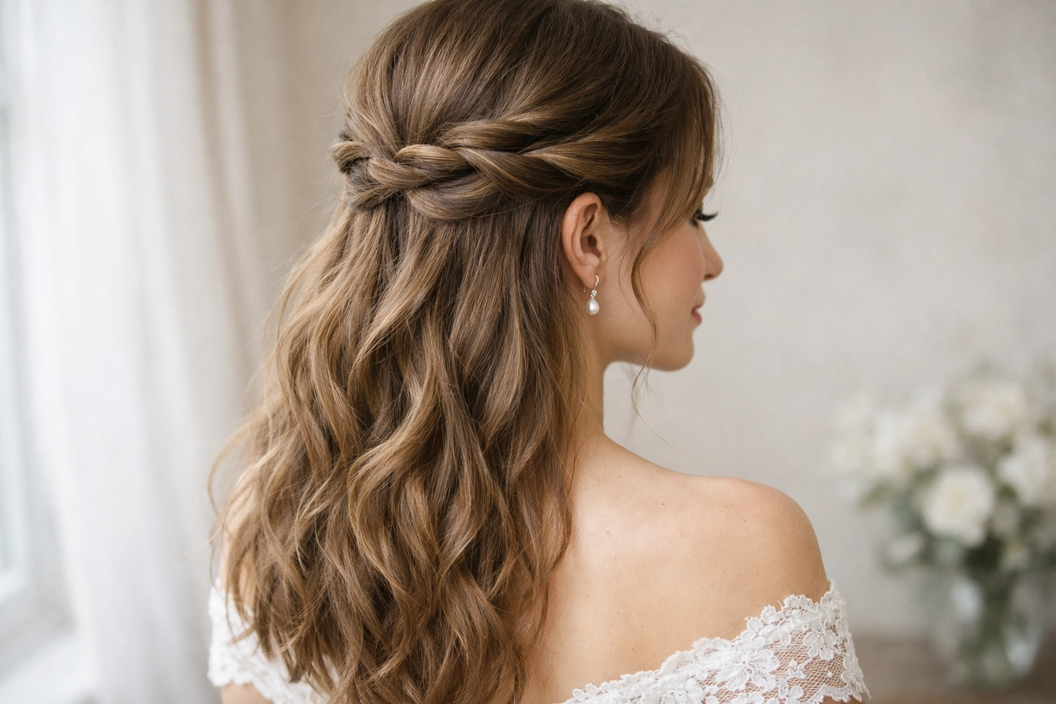 Twisted Half Up Hairstyle