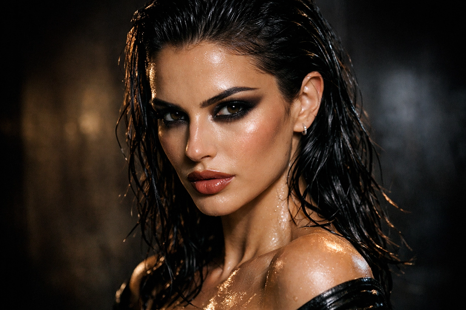 Wet Look Hairstyle