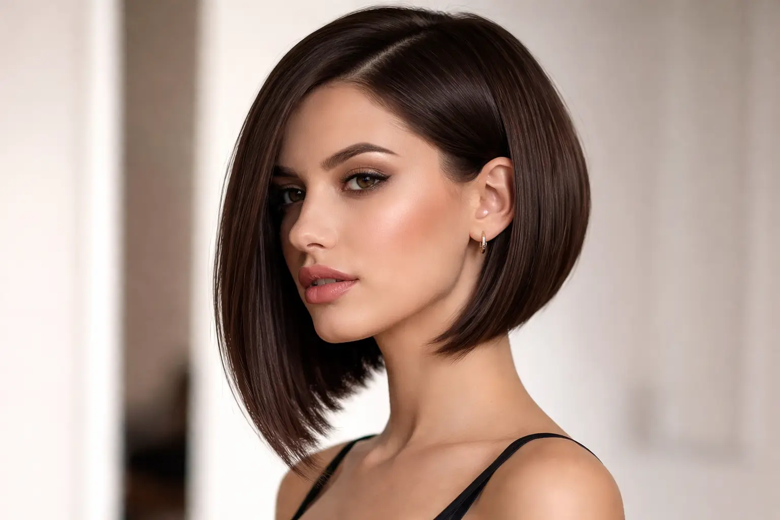 Angled Bob for Sleek Look