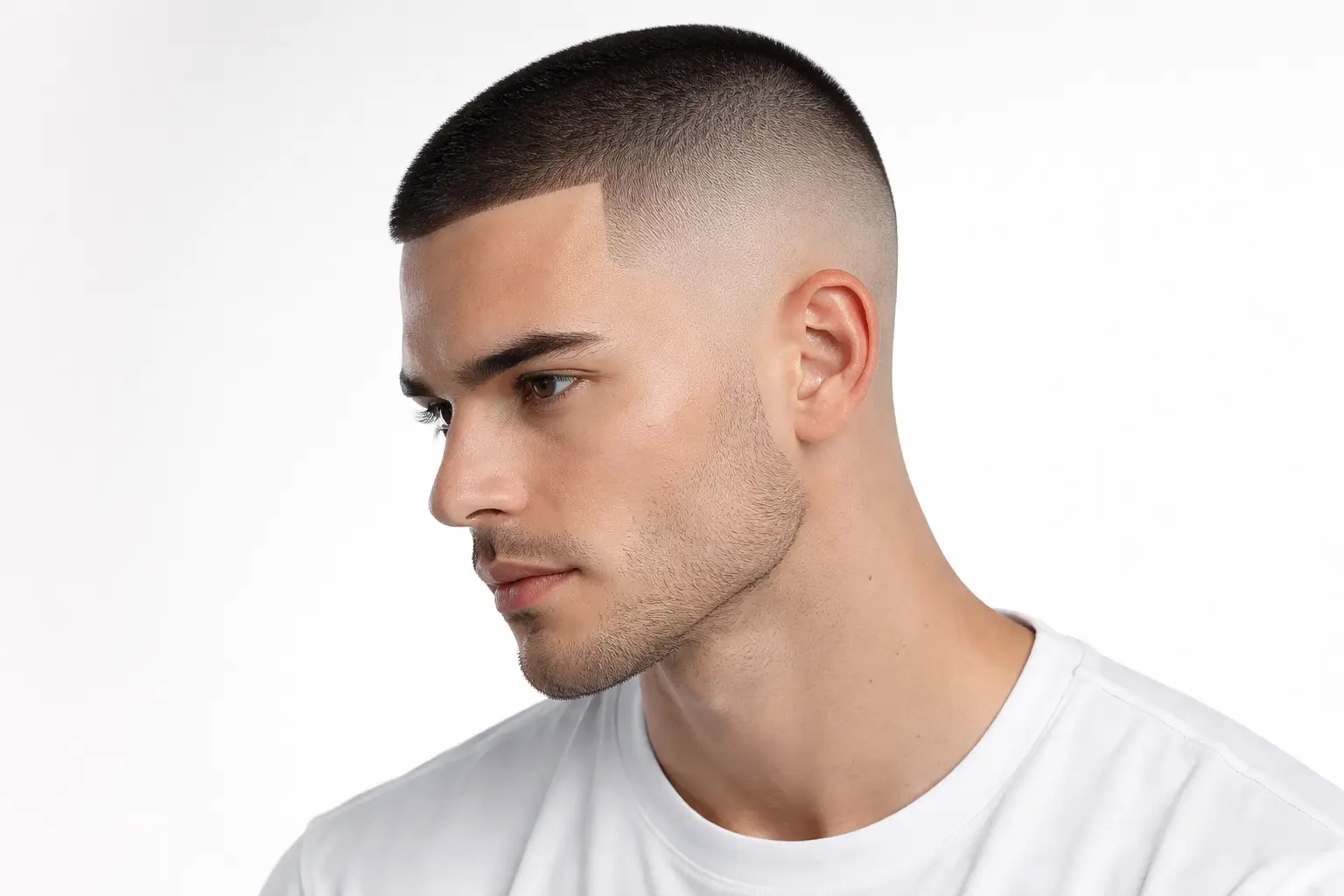 Bald Fade Minimal Style