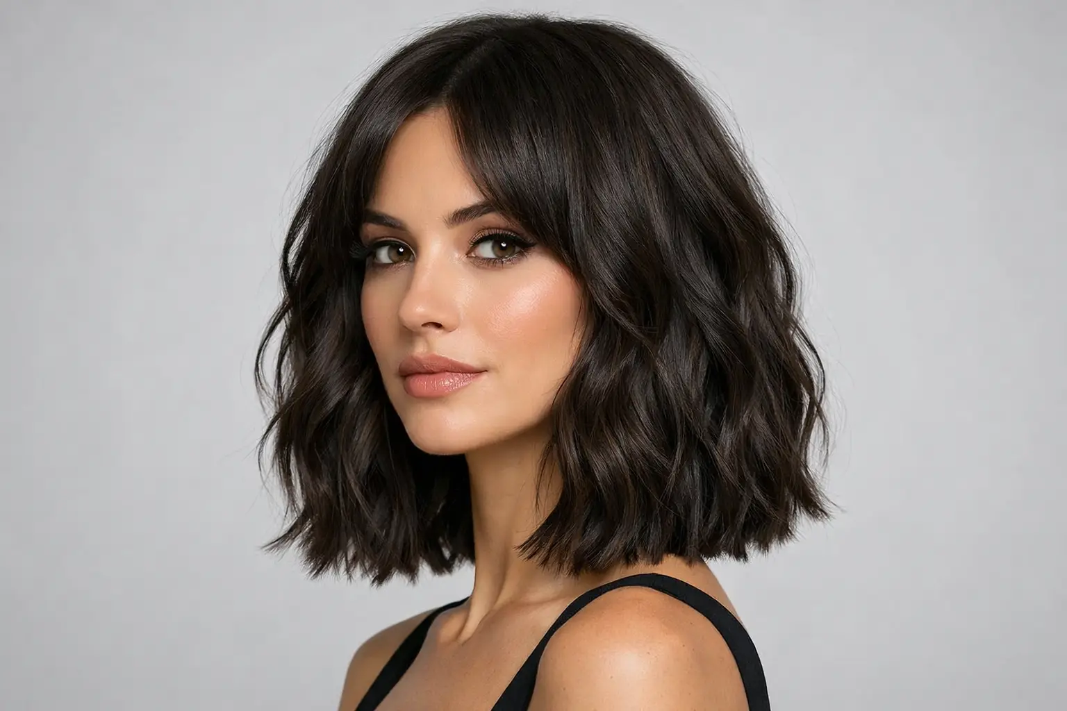 Blunt Cut with Waves