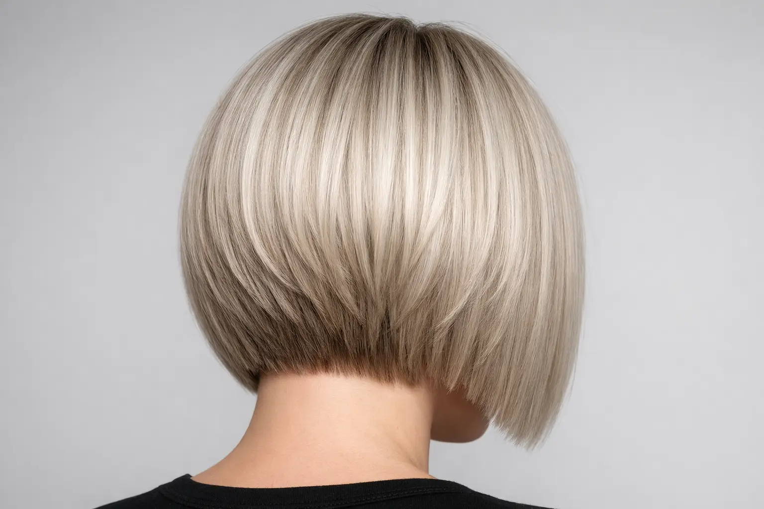 Blunt Ends Stacked Bob