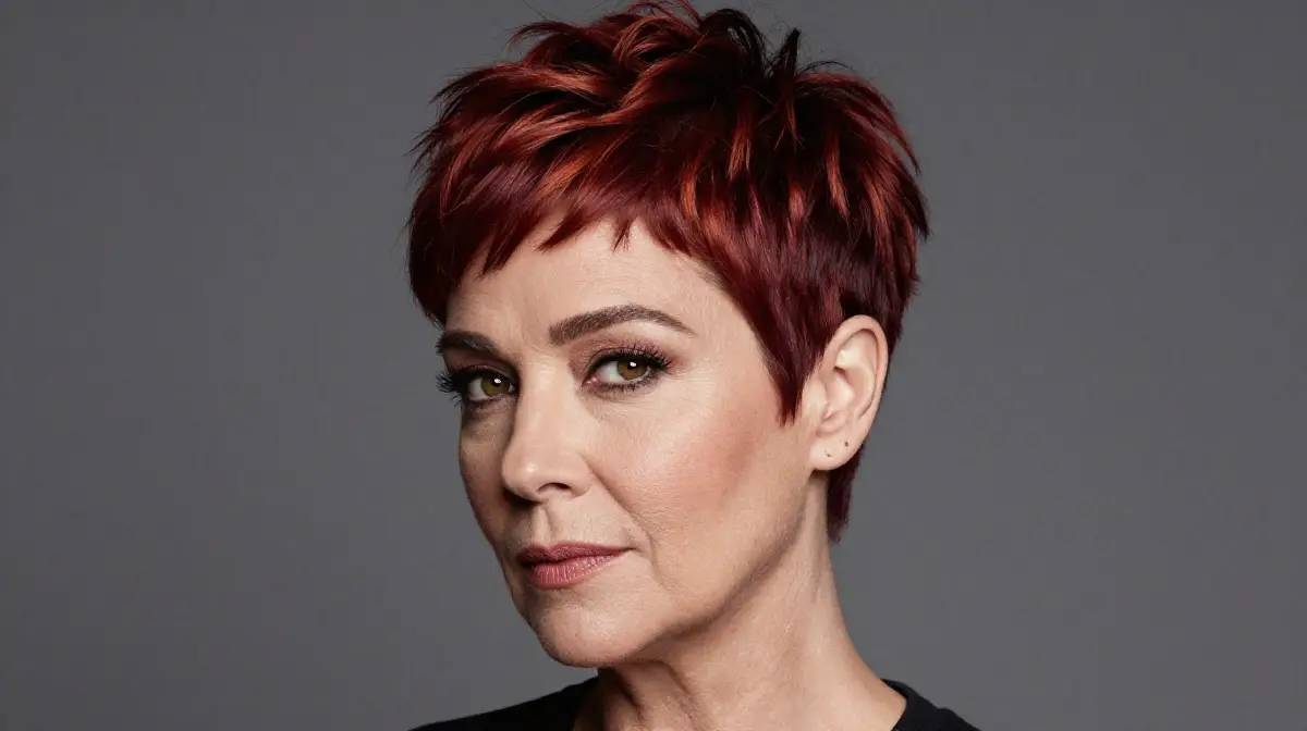 Bold Pixie with Undercut and Statement Color