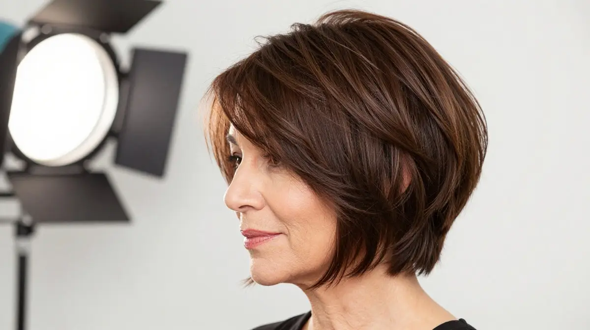 Bouncy Layered Bob with Volume at Crown