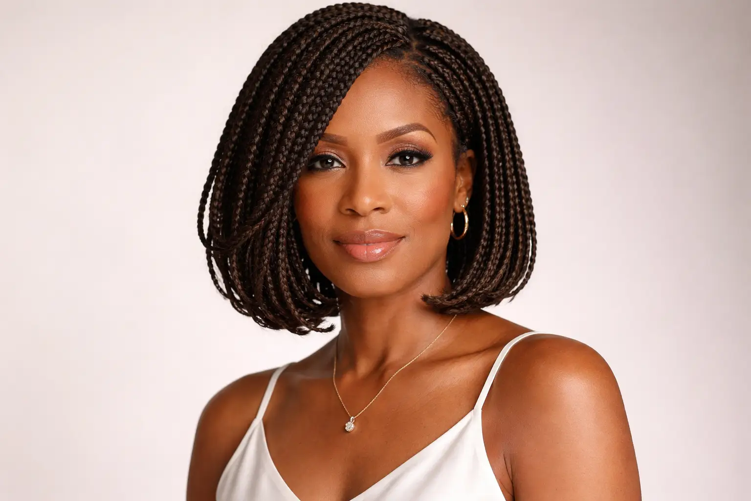 Braided Bob Shoulder Length Style