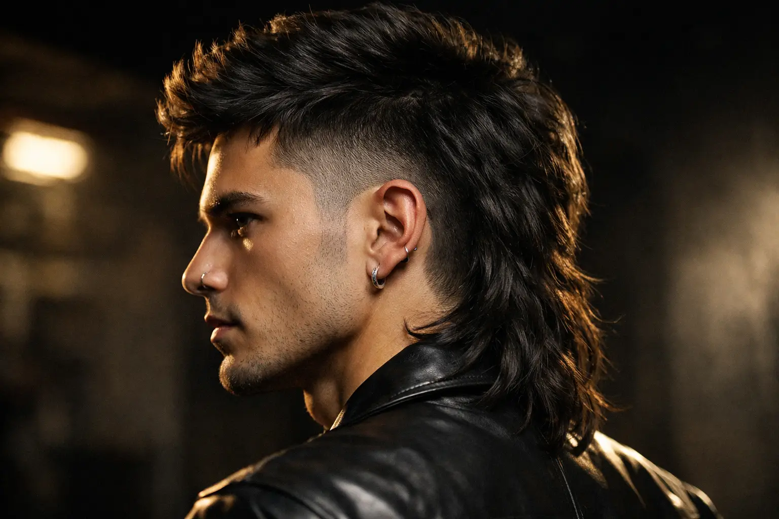 Burst Fade Mullet