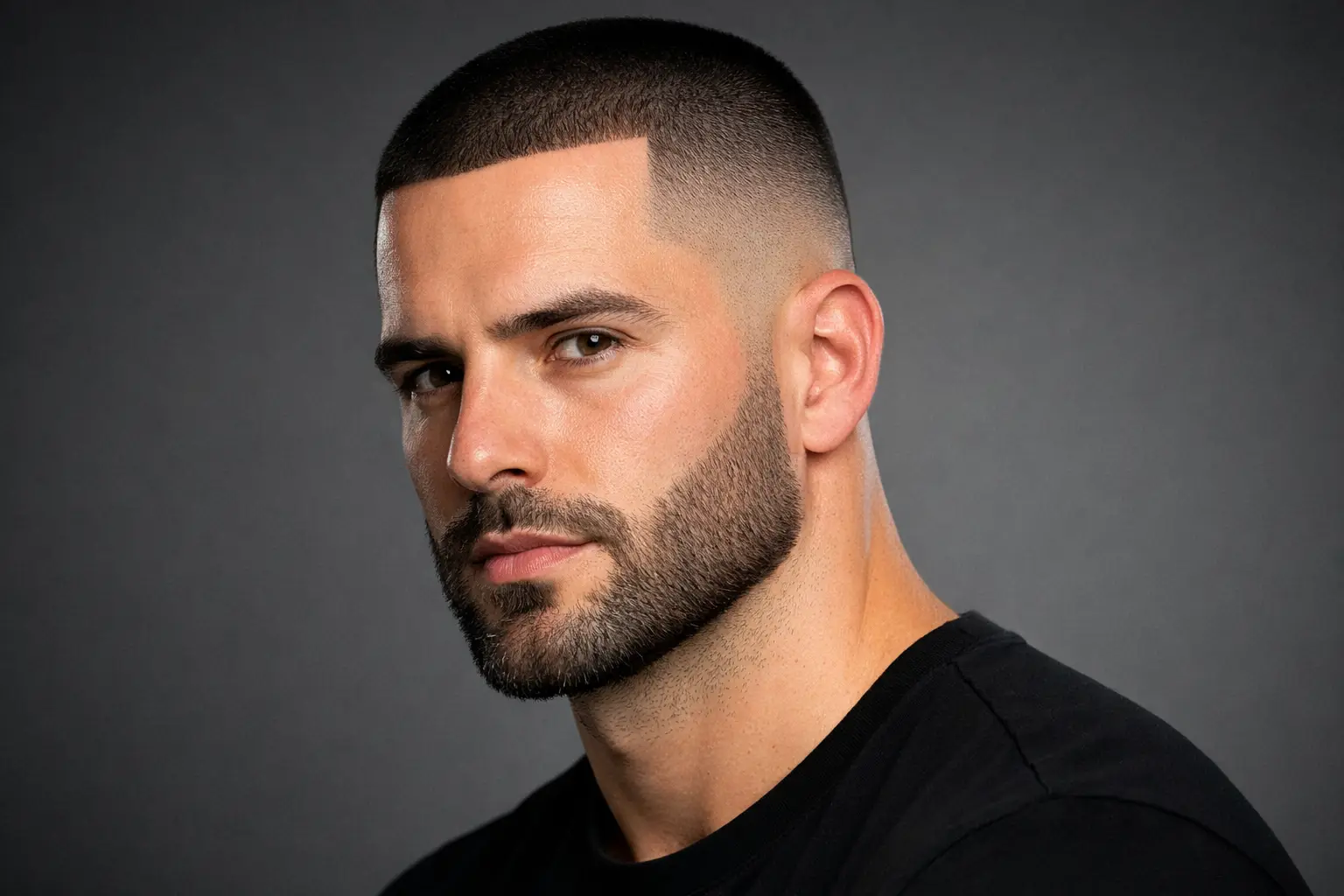 Buzzcut With Beard Fade